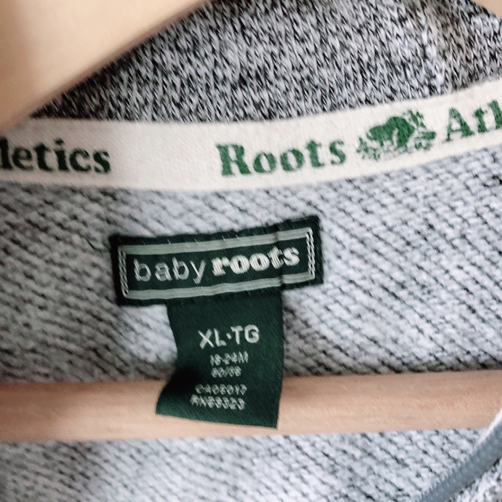Roots Kids Gray Hoodie 18-24m XL - Picture 12 of 12